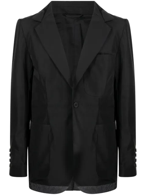 The Power For The People single-breasted blazer Black 0029BN