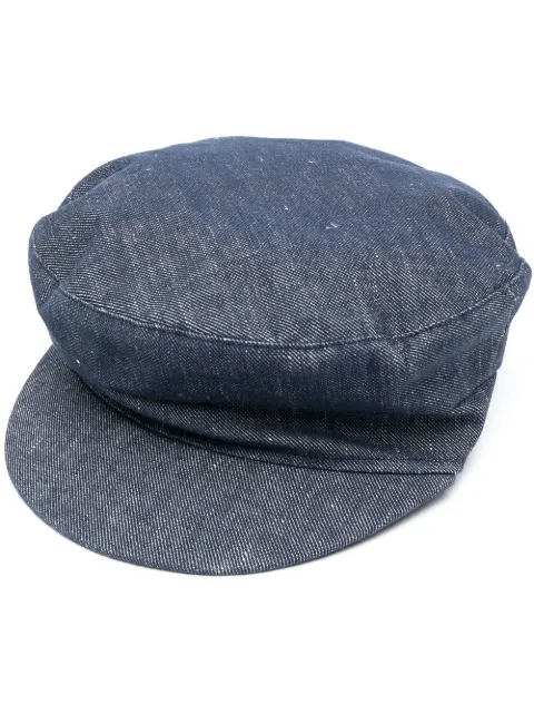 Fabiana Filippi denim baker boy cap Blue SAD273A7520000H525