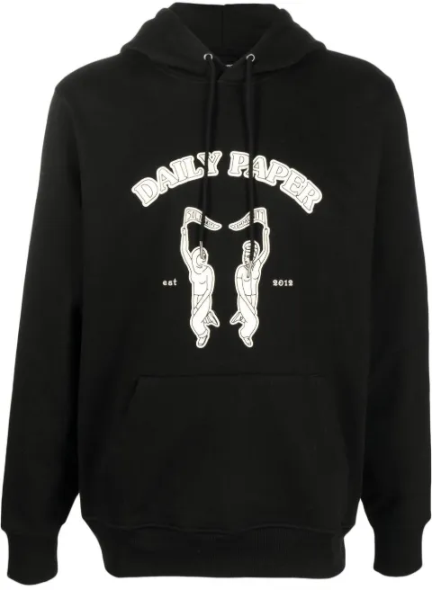 Daily Paper Noma graphic-print hoodie Black 2221224