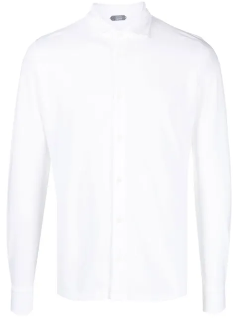 Zanone button-down fastening shirt White 811978ZG380