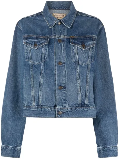 Polo Ralph Lauren cropped denim jacket Blue 211890141001