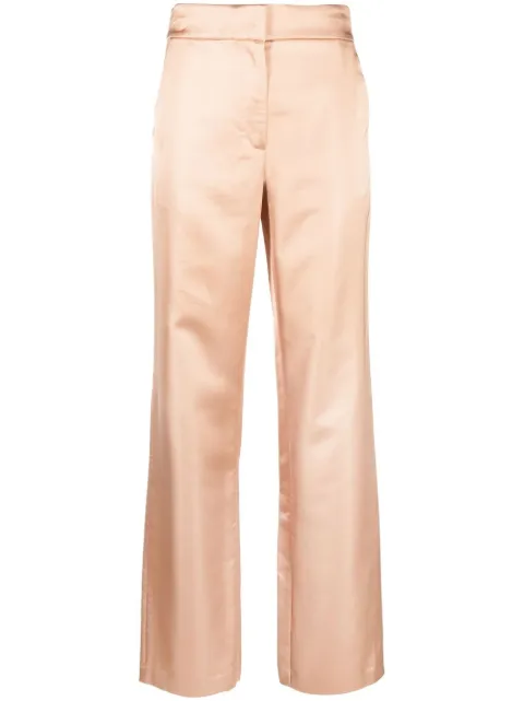 A.L.C. straight-leg satin trousers Neutrals 2PANT00806
