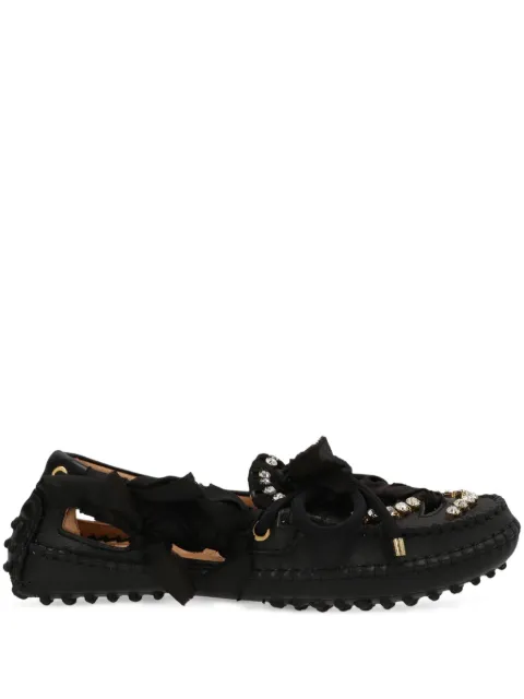 13 09 SR rhinestone-embellished loafers Black MEDBLKSS22