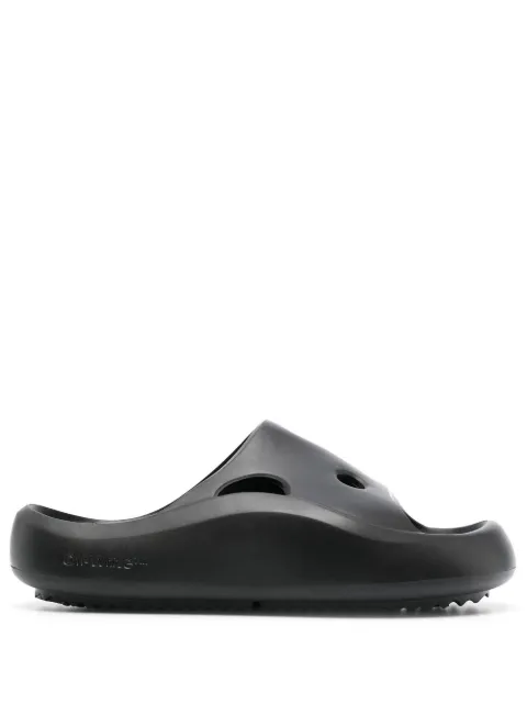 Off-White Meteor rubber pool slides Black OWIC010C99MAT0011010