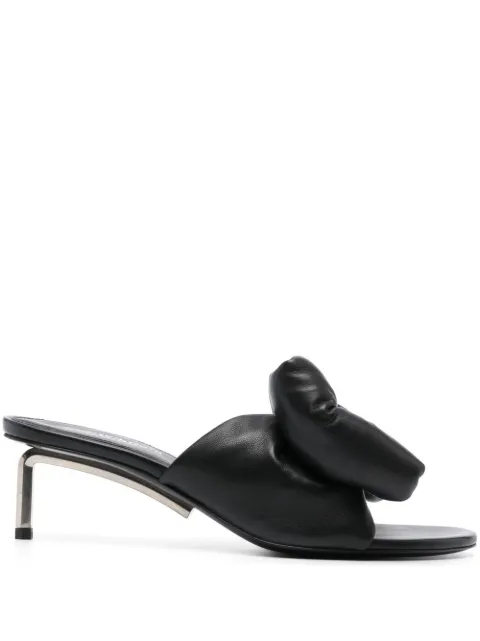Off-White Allen bow-detail leather sandals Black OWIJ018C99LEA0011072