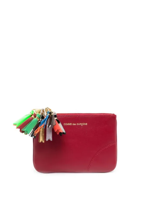 Comme Des Garçons Wallet zip-detailing leather wallet Red SA8100ZP