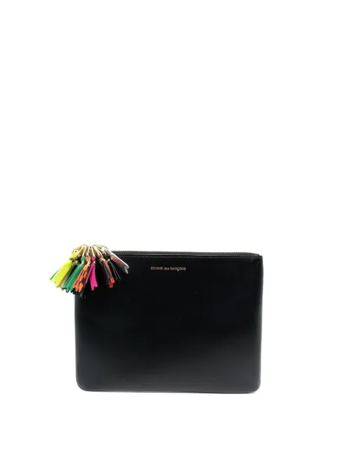 Comme Des Garçons Wallet zip-detailing leather wallet Black SA5100ZP