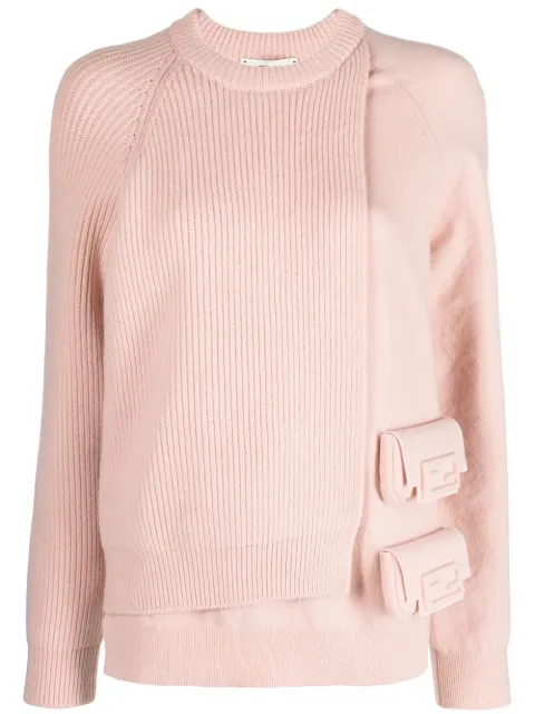 FENDI layered utility pocket jumper Pink FZX879AMDA