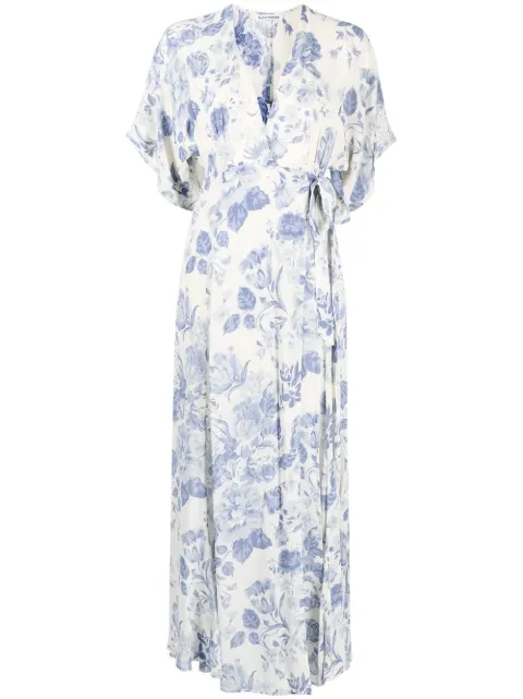 Reformation Winslow draped wrap dress White 0503333LCU