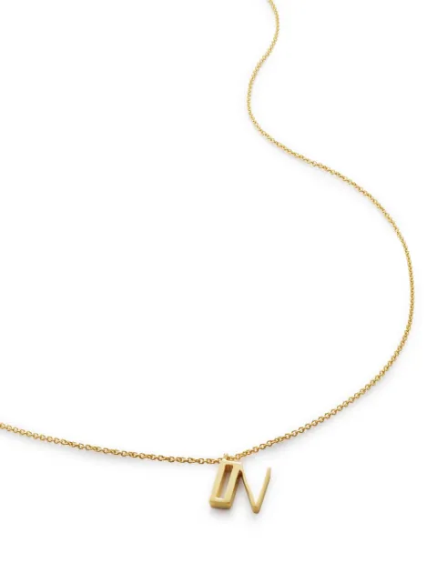Monica Vinader Alphabet adjustable necklace Gold GPNKALPNNON