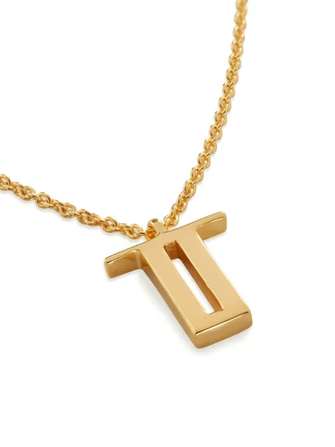 Monica Vinader alphabet T-pendant necklace Gold GPNKALPTNON