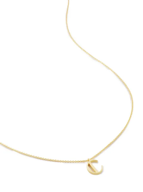 Monica Vinader Alphabet C pendant necklace Gold GPNKALPCNON