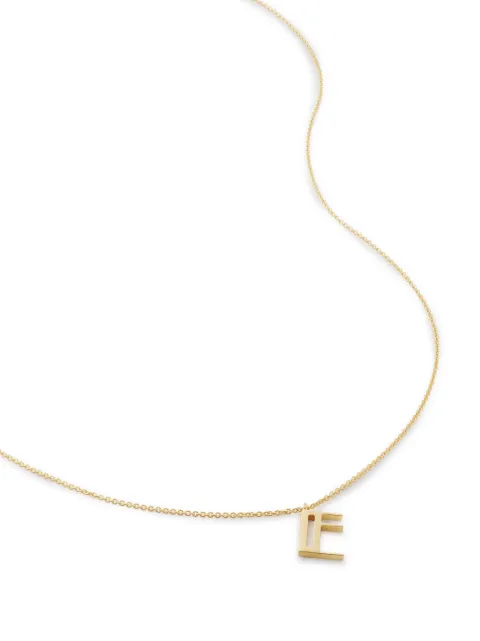 Monica Vinader Alphabet E polished-finish necklace Gold GPNKALPENON