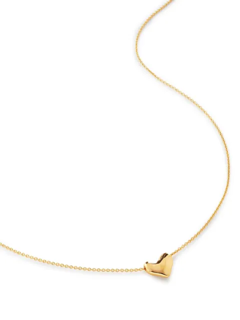 Monica Vinader heart-pendant necklace Gold GPNKHARTNON
