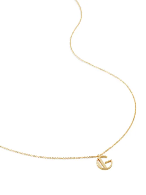 Monica Vinader alphabet G-pendant necklace Gold GPNKALPGNON