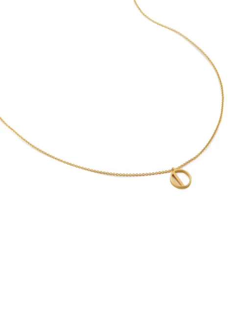 Monica Vinader Alphabet O adjustable necklace Gold GPNKALPONON