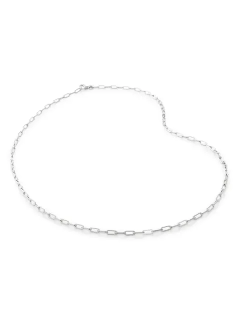 Monica Vinader recycled sterling-silver paperclip-chain necklace Silver SSCHFDEONON