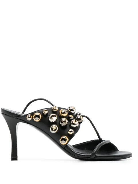 Stella McCartney 95mm stud-embellished open-toe sandals Black 810226E00102