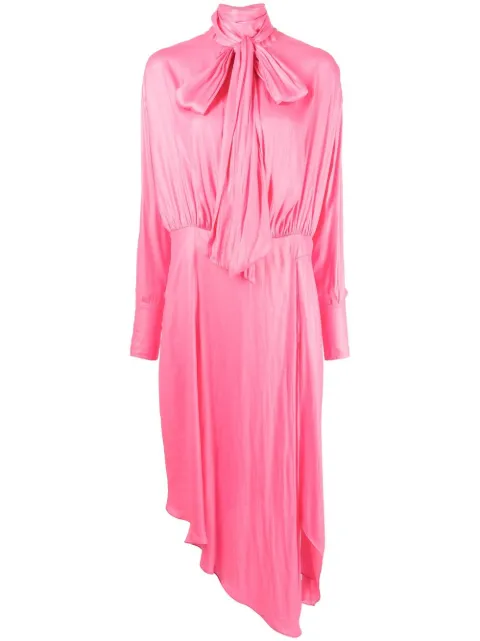 Stella McCartney tie-detail long dress Pink 6A01643AU352