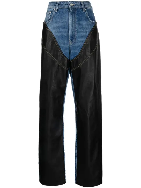 Stella McCartney Alter Mat Chap panelled jeans Blue 6D01433SPH25
