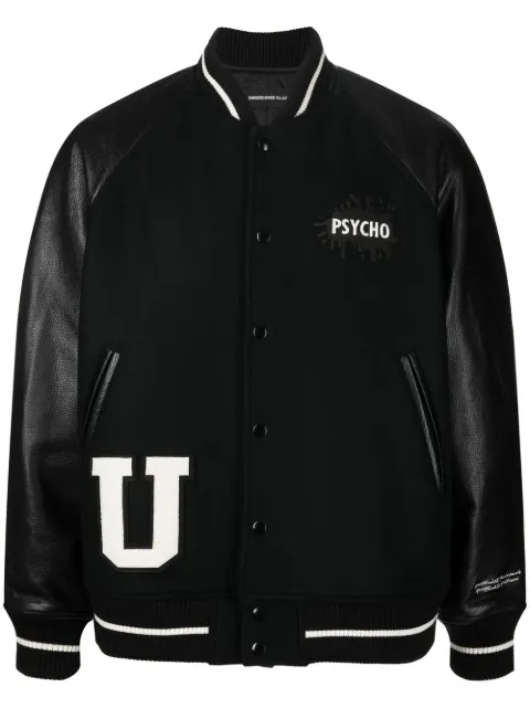 Undercover x Psycho patch bomber jacket Black UC2B42032