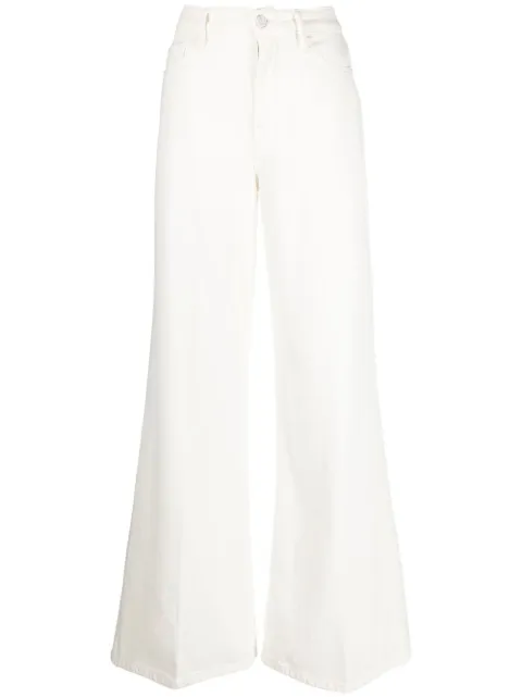 FRAME flared tailored trousers White LPP432