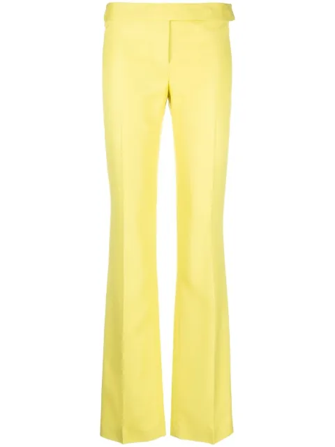 Stella McCartney straight-leg tailored trousers Yellow 6400883BU655