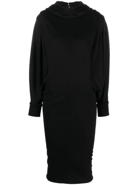 Saint Laurent roll-neck mini dress Black 709455Y3B20