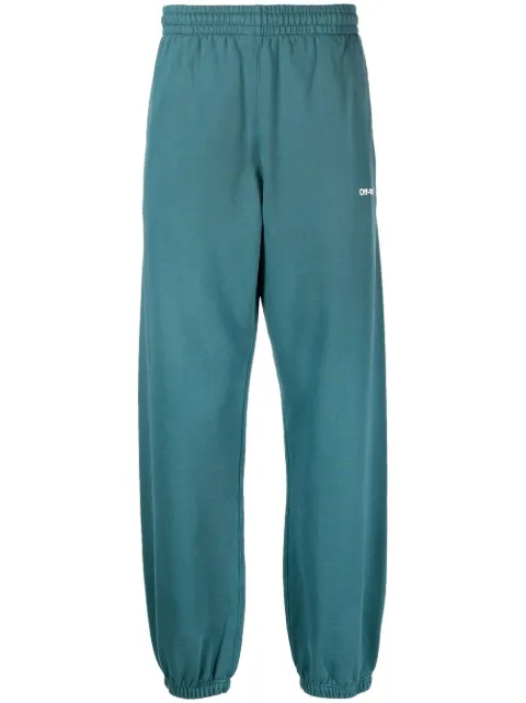 Off-White Arrows-print track pants Blue OMCH029F22FLE0075501