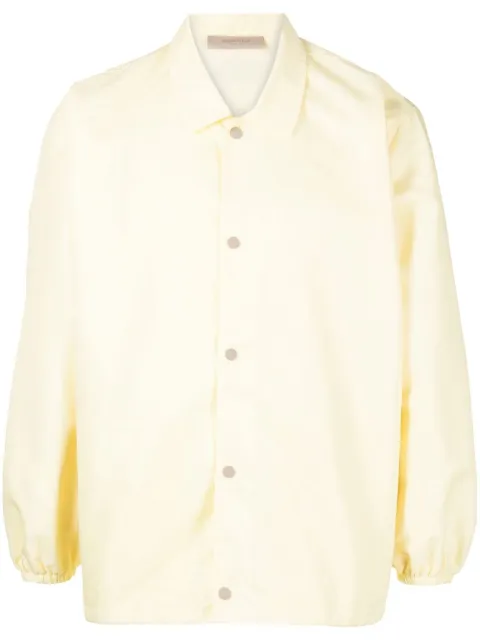 FEAR OF GOD ESSENTIALS logo-patch jacket Yellow 202SU222016F