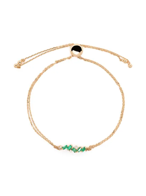 Suzanne Kalan 18kt yellow gold Willow emerald bracelet Gold AKB581EYG