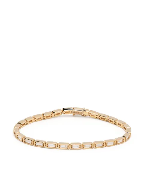 Suzanne Kalan 18kt yellow gold diamond tennis bracelet Gold AKB596DYG