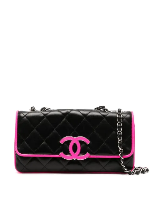 CHANEL Pre-Owned 2008 CC diamond-quilted shoulder bag Pink 12207823