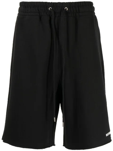 We11done logo-print shorts Black WDTA322749UBK