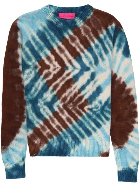 The Elder Statesman zigzag crew-neck jumper Brown 220435C548