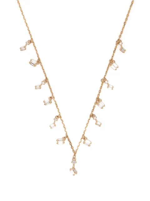 Suzanne Kalan 18kt yellow gold Classic diamond cascade necklace Gold BAP271YG