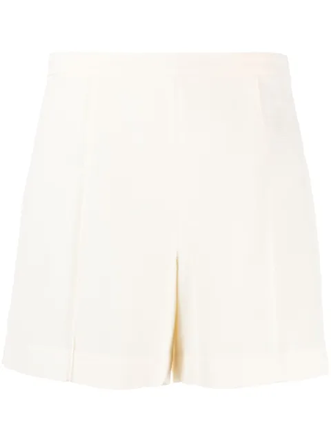 Vince high-waisted pressed-crease shorts Neutrals V939422209