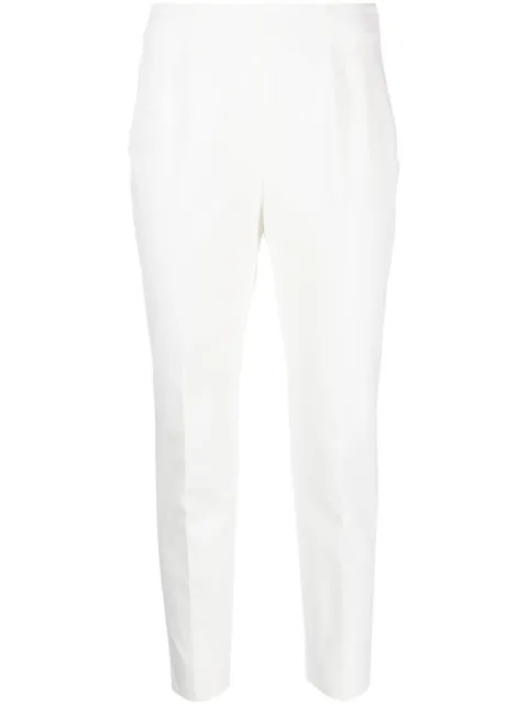 Peserico cropped tapered-leg trousers White PH4863J106479