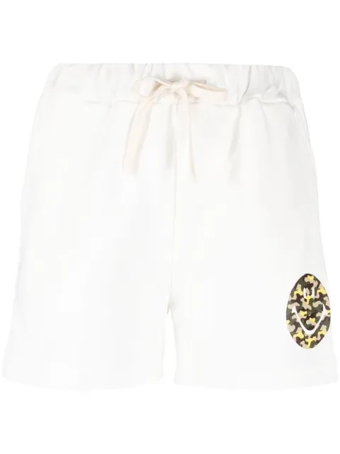 Joshua Sanders camouflage logo-print drawstring shorts White 10173