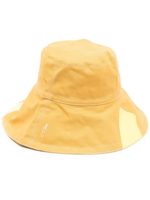 Ally Capellino Shade stripe-print bucket hat Yellow AC5230725