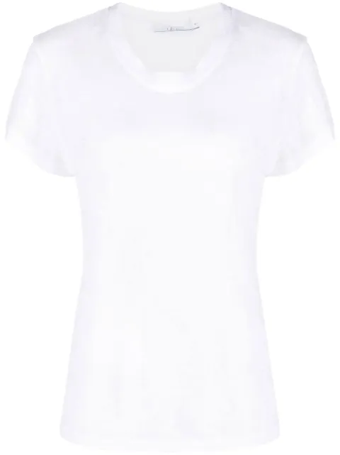IRO short-sleeved linen T-shirt White 00PWF19THIRD