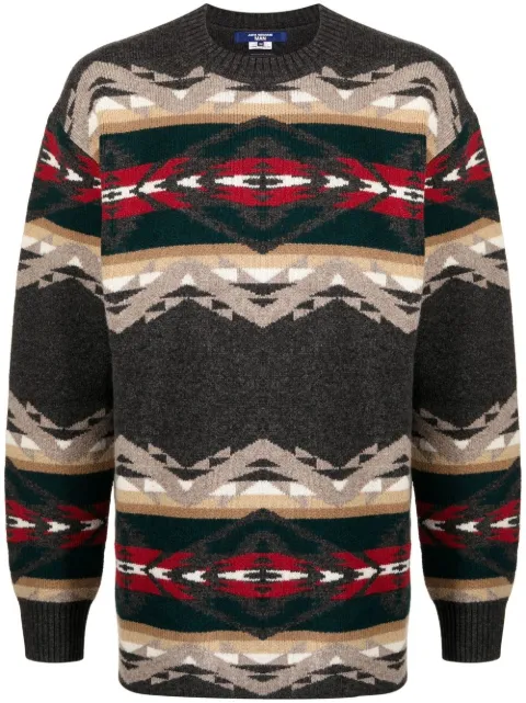 Junya Watanabe MAN intarsia-knit jumper Multicolour WJN004051