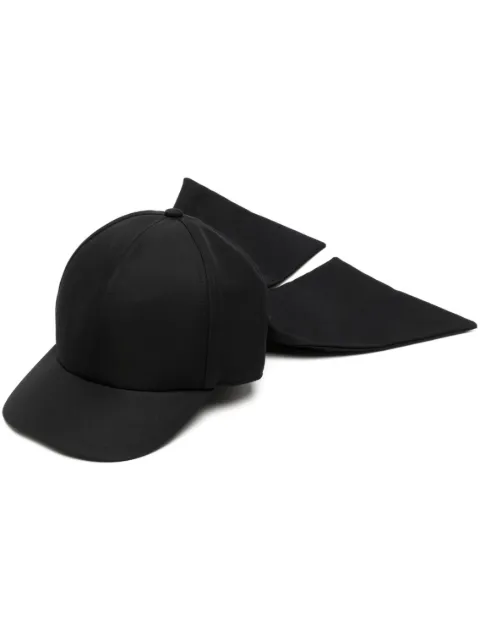 sacai rear bow cap Black 236730