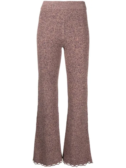 Ulla Johnson knitted flared trousers Multicolour PS230706