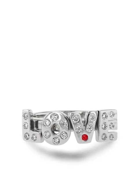Pragnell Vintage 18kt white gold Love diamond ring Silver 179167