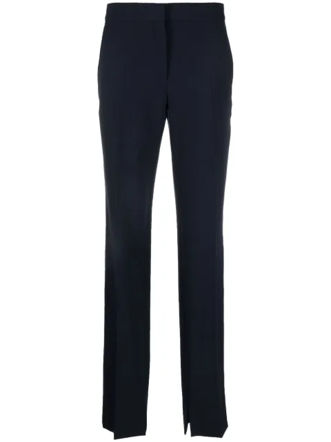 Stella McCartney split-cuff slim-cut trousers Blue 6400743AU701