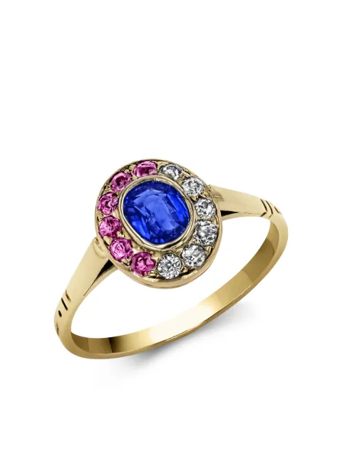 Pragnell Vintage 18kt yellow gold Belle Epoqué multi-stone ring Gold 252244