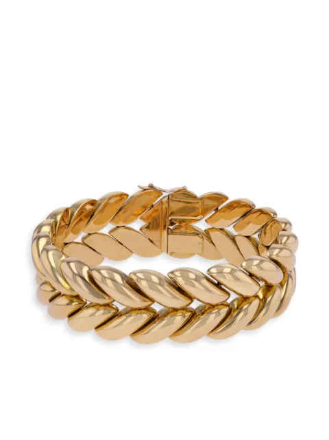 Pragnell Vintage Retro French Flame link bracelet Gold 1175140