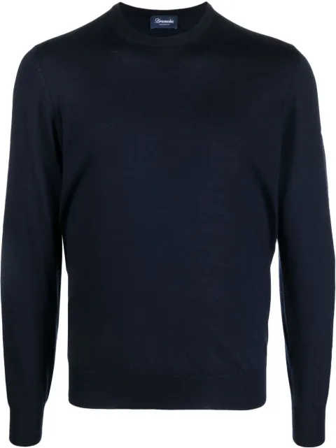 Drumohr crew neck sweater Blue D0KK103