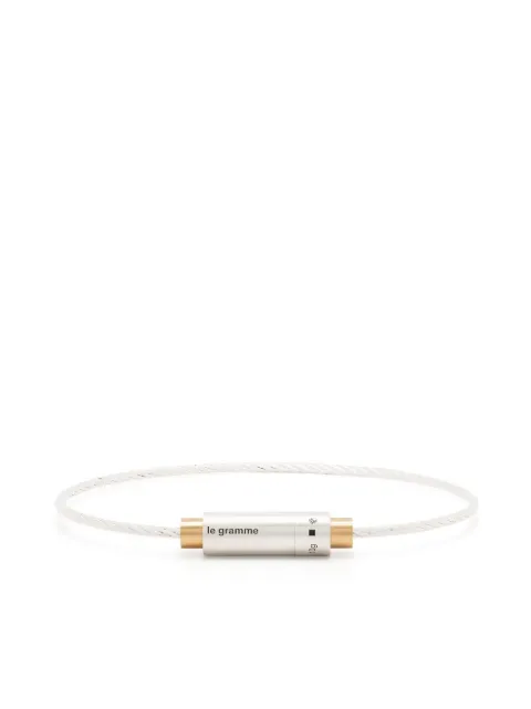 Le Gramme 18kt yellow gold The 9g bracelet Silver LGCAROJBRTRY05109